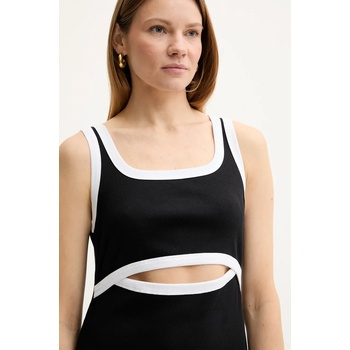 LIU JO Рокля Liu Jo в черно къса с кройка по тялото VA5180. J4822 (VA5180.J4822)