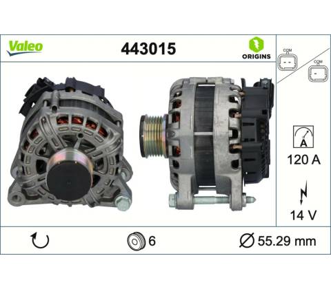 Alternátor VALEO 443015