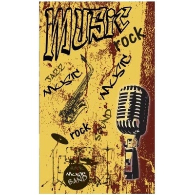 DIMEX MS-2-0330 Vliesová fototapeta na zeď Žltá hudba, rozmery 150 x 250 cm