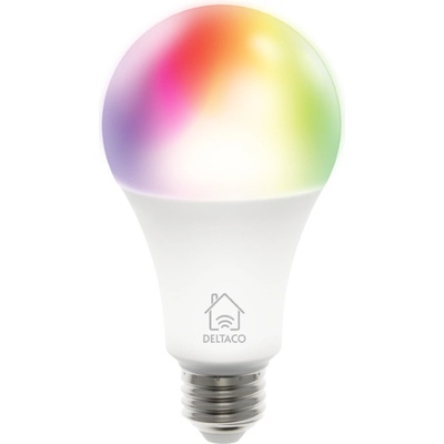 Deltaco Smart Home RGB LED lampa E27 WIFI 9W SH-LE27RGB-3P