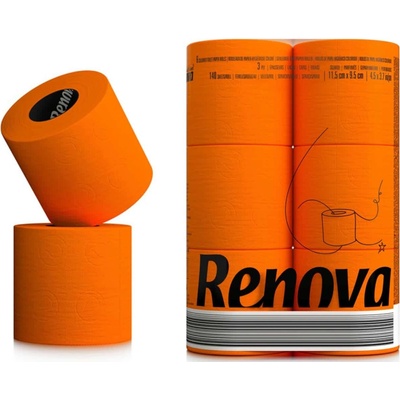RENOVA Black Label oranžový 3-vrstvový 6 ks
