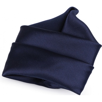 Saténový kapesníček do saka v krabičce 5 modrá tmavá