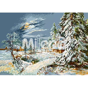 Milena Style Диамантен гоблен " Лунна зима"