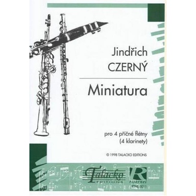 Miniatura pro 4 příčné flétny klarinety