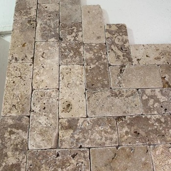 Image 1 of Ramois travertin Античен травертин 5x10 см за под, стена, фасада