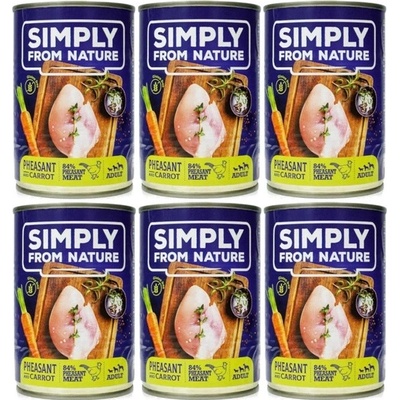 Simply From Nature Adult Bažant s mrkví 6 x 400 g