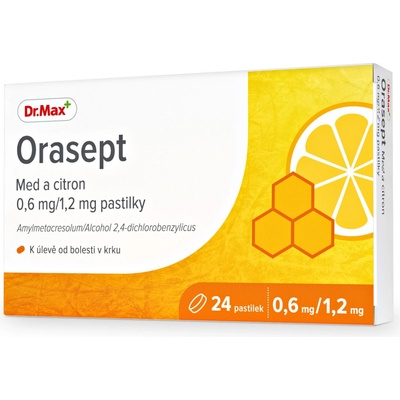 Dr. Max med a citron 0,6 mg/1,2 mg 24 pastilek
