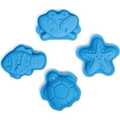 Bigjigs Toys Silikónové formičky modrej Ocean