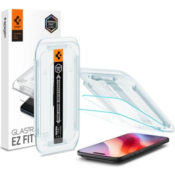Spigen 2 броя стъклени защитни покрития за дисплея на iPhone 17 Air - Spigen Glas. tR EZ Fit Tempered Glass 2 Pack (прозрачен) (AGL09861)