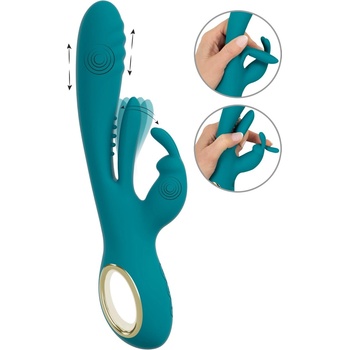 Sweet Smile Rabbit Vibrator with Thrust Function and G-Spot Stimulation Turquoise