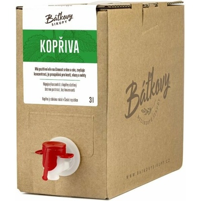 Báťkovy sirupy Žihľavový sirup BAG 3 l