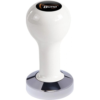 Buna Café tamper kov biely, TP, nerez lesk, plochý 53 mm