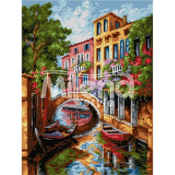 Milena Style Лято в Италия - гоблен със схема конци dmc 1: 4