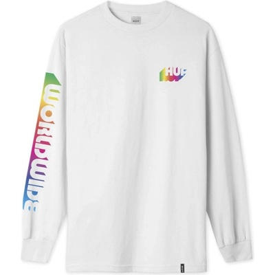 HUF AURA LS TEE white