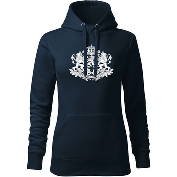 Image 1 of DRAGOWA дамски суитшърт с качулка Герб на България, тъмно син (37473)