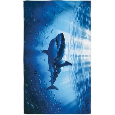 Textilomanie XXL plážová osuška SHARKON modrá 150 x 210 cm