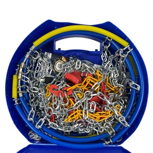  Метални вериги за сняг 12mm. кръстосана плетка - размер 90 за 14", 15", 16", 17", 18" - 2бр (MC090)