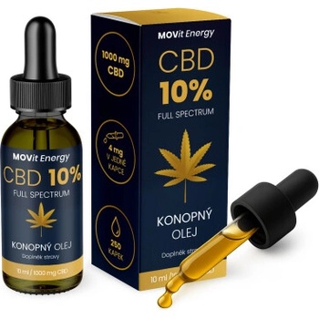 MOVit Energy CBD 20% Full Spectrum konopný olej 10 ml