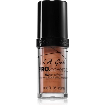 L. A. Girl Cosmetics PRO. Coverage озаряващ течен фон дьо тен цвят Tan 28ml