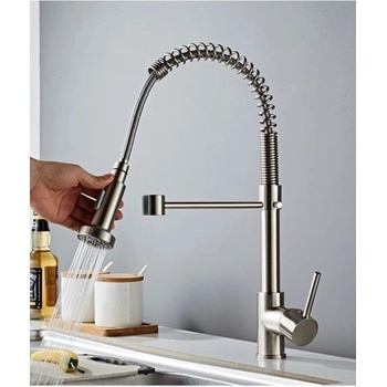 Image 1 of Sanitary ware Висок смесител за кухня с гъвкав чучур Фреско, инокс