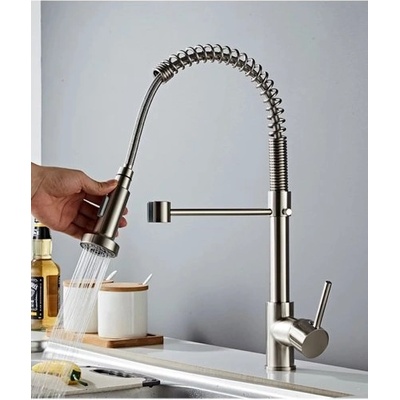 Sanitary ware Висок смесител за кухня с гъвкав чучур Фреско, инокс