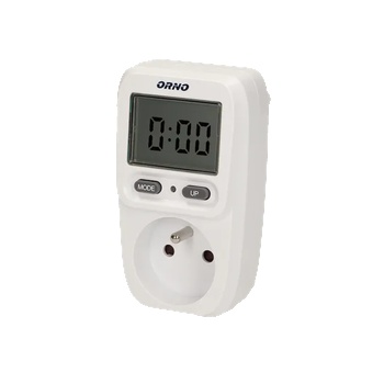 ORNO OR-WAT-419 - Ватметър с LCD дисплей, 230V / 50Hz, 16A до 3680W, бял (OR-WAT-419)