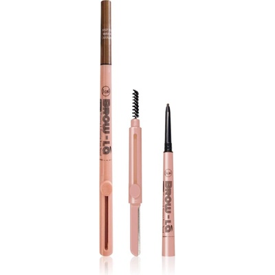 J. Cat Beauty Brow-LA молив за вежди с четка цвят 102 Warm Caramel 0.08 гр