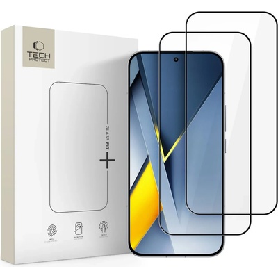 Tech-Protect GLASS FIT+ закалено защитно стъкло комплект от 2 за Xiaomi Poco F8 Ultra черно (5906302352661)