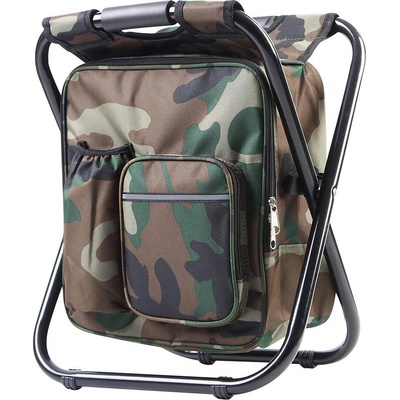 Verk 01673 Kempingová skládací stolička s termou brašnou 3 v 1 maskáč