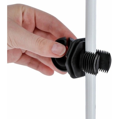 Kruhový izolátor pro elektrický ohradník KERBL 445595, šroubovací, na tyčky a sloupky Ø 7–19 mm