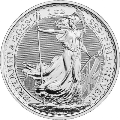 Stříbrná mince Britannia Karel III 1 oz – Zbozi.Blesk.cz