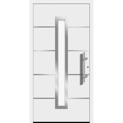 Splendoor Hliníkové vchodové dvere Moderno M410/B, biele, 110 P