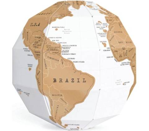 Stieracia mapa glóbus