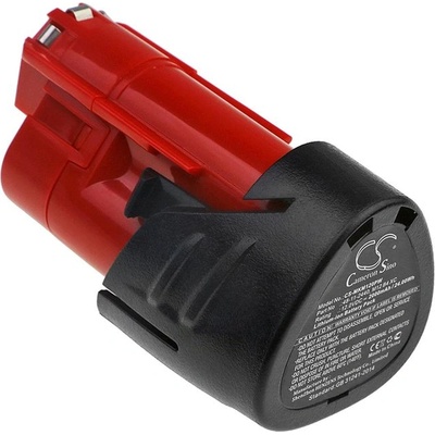 Батерии за Milwaukee C12 / M12 и други, екви. Milwaukee 48-11-2440, 12V/2Ah, Li-Ion (CS-MKM120PW)