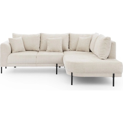 ROPEZ Бежов шенилов ъглов диван (десен ъгъл/L форма) Mauris - Ropez (Mauris Naroznik L - Prawa OT tk. Cremona 02 ( Davis ))