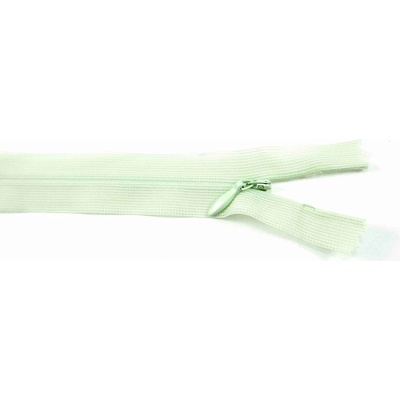 Nedeliteľný skrytý zips (3mm) rôzne farby - dĺžka 18 cm - 60 cm 55 cm Hráškovo Zelená Svetlá
