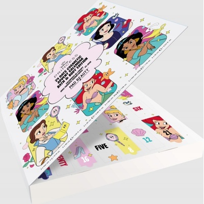 DISNEY PRINCESS KALENDARZ ADWENTOWY 2025 24 KUSOV KOZMETIKY A DOPLNKOV PRINCEZNÁ