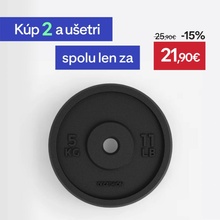 CORENGTH Kotúč na posilňovanie 5 kg 28 mm liatinový