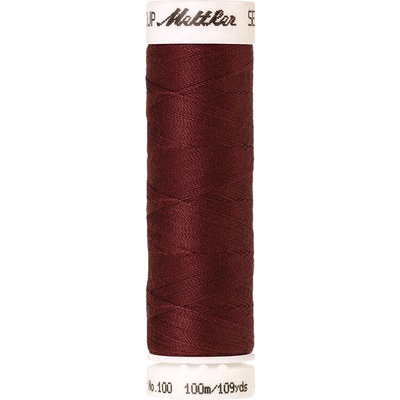 Nitě SERALON 100m na univerzální šití, polyester AMANN Mettler - více barev 6677: 1461 zastřená vínová