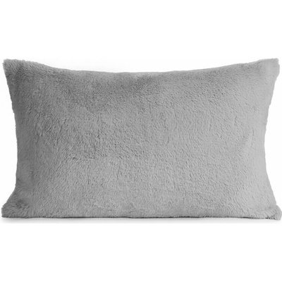 Takoy Povlak na polštář 30x50 cm stříbrný z měkké kožešinové látky NINA-HF-476395 | 30 x 50 cm