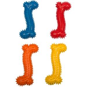 Duvo Plus dog toy - Дентален гумен кокал за кучета масажиращ венците, 14 см/1 брой