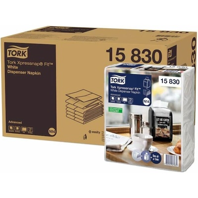 Tork ubrousky Xpressnap Fit přírodní N14 system 720ks 2V 1/2 skládání 21,3x16 720ks 133330 – Zboží Dáma