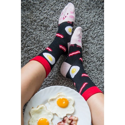 Hesty Socks ponožky Prasiatko čierno-ružové