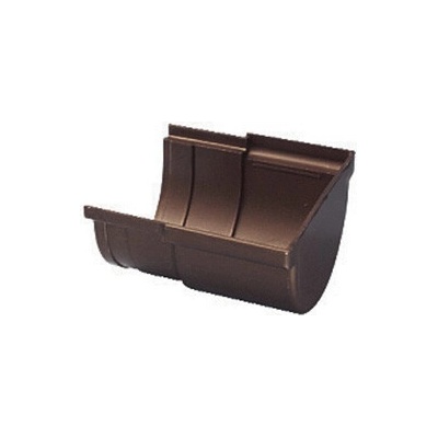 Rinnex Čelo pre odkvapový žľab 330 mm plastové RAL 8017 hnedé