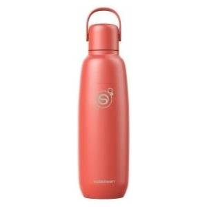 SodaStream Fizz & Go Stainless Steel Soda Bottle 0.9L Double Wall Insulated Thermos Bottle Keeps Hot & Cold for Carbonated Drinks Compatible with DUO, TERRA, ART, ENSO, Papaya Orange - 1062418440