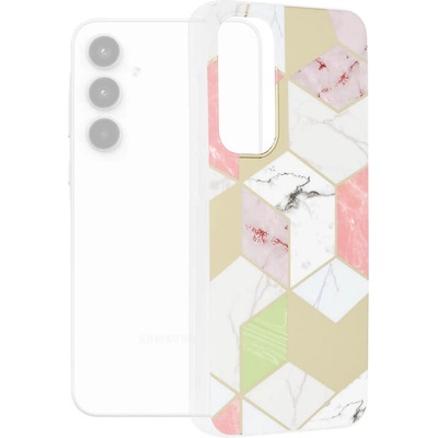 GKK Дамски Калъф за Samsung A35, GKK Elegant Marble Case, Златист (5949419086067)