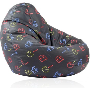 Image 1 of Pufrelax Калъф за пуф круша, 320л. , Nirvana Grande - Game On, (Не съдържа пълнеж), водоустойчив, принт