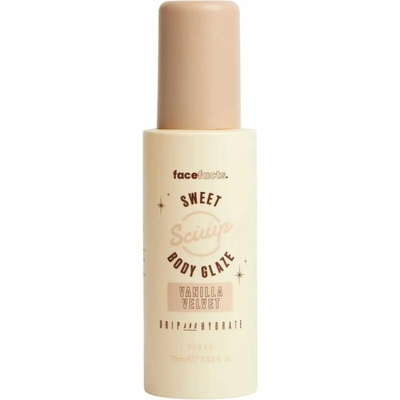 Face Facts hydratační rozjasňující tělový olej, Scuup - Vanilla Velvet Sweet Body Glaze, 75ml