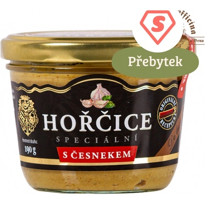 Klášterní officína Hořčice S ČESNEKEM 190 g