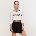 GymBeam Дамска овърсайз тениска Varsity White M